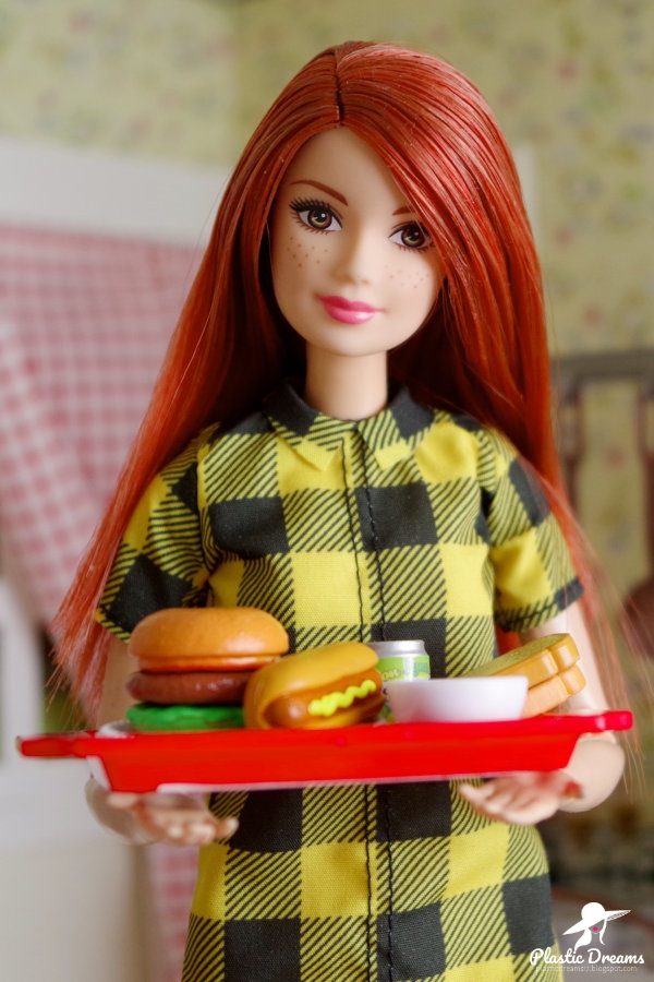 barbie with totally tiny food set