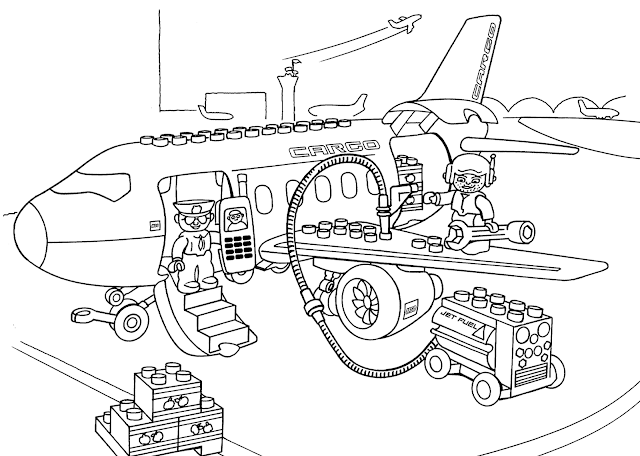 Aeroporto - Desenhos para Colorir