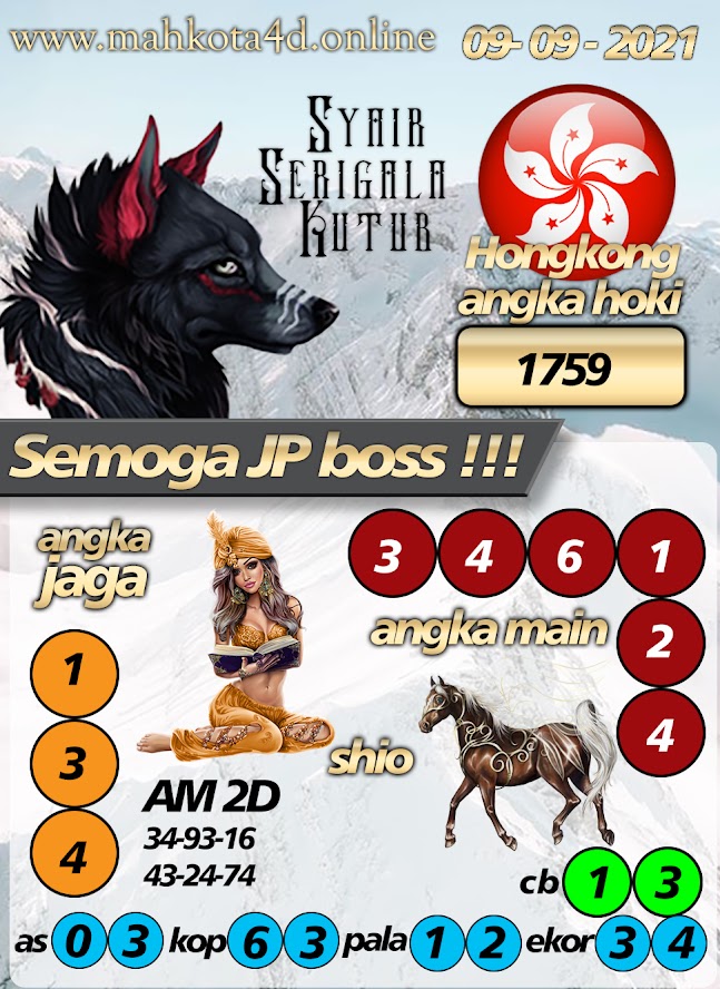 Syair Prediksi Togel Hongkong - HK Kamis, 09 - September - 2021
