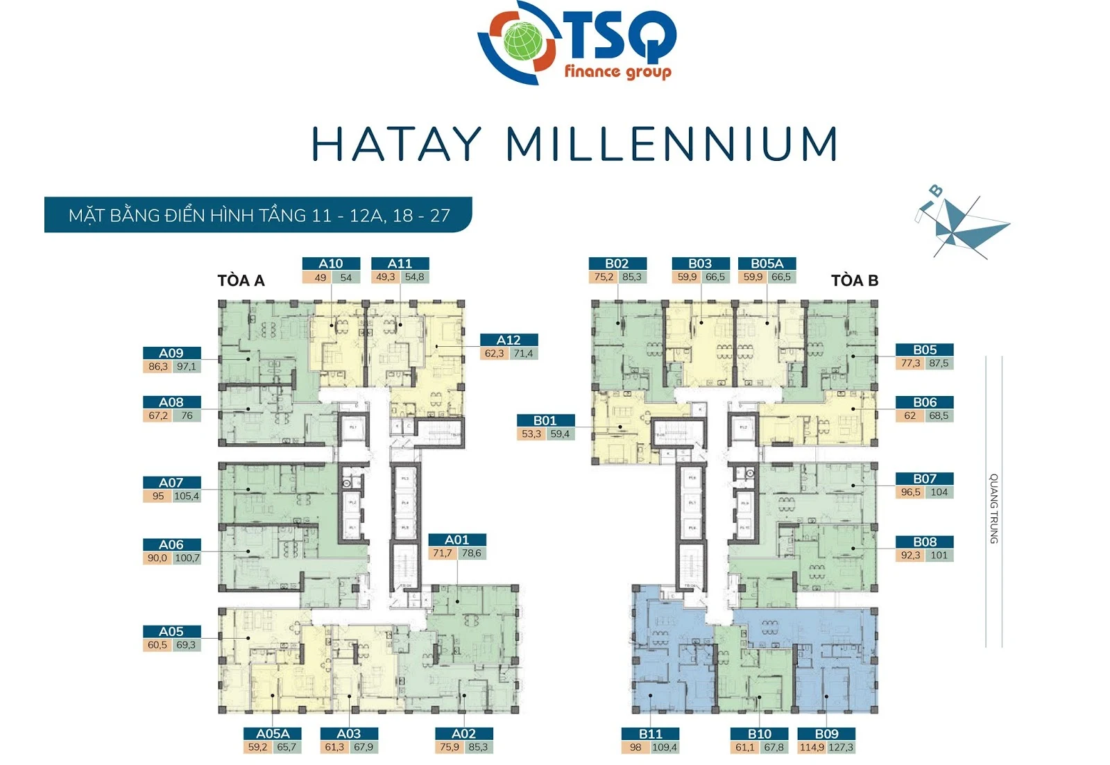 Mặt bằng thiết kế Hatay Millennium