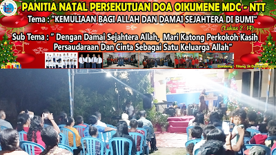 Hadir di Kupang, Persekutuan Doa Oekumene MDC-NTT Gelar Acara Natal bersama