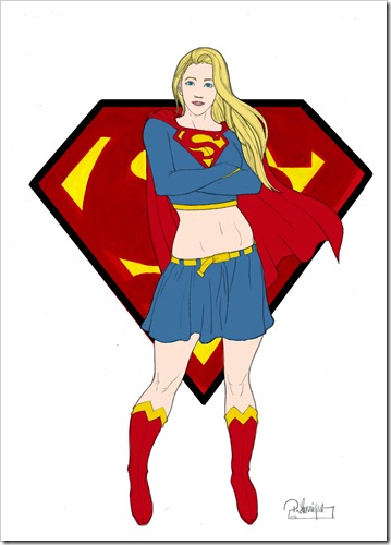 Supergirl simbol COLOR FLAT