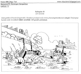 Laman Blog Cikgu Tan Cl Karangan Bergambar Pmr Kesan Pencemaran Sungai