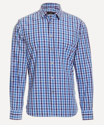 Blue checkered shirt 