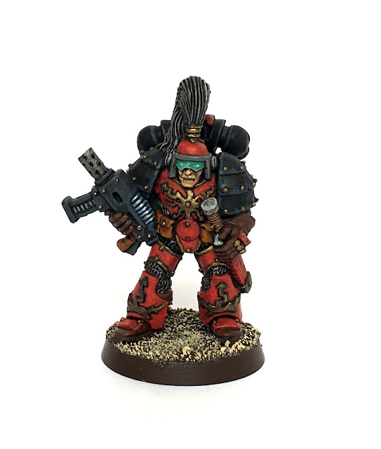 Space marine in Mark 1 Thunder Armour