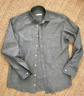 Grey Chambray Fairfield Button Up Shirt