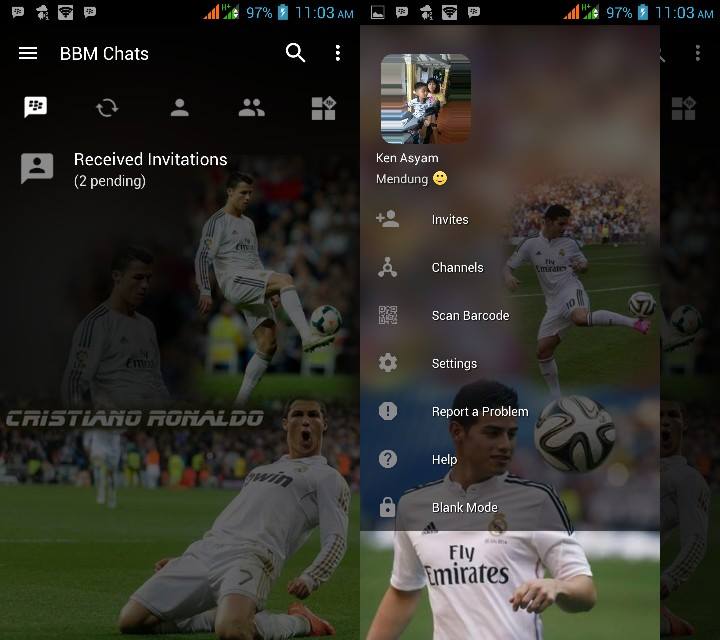 BBM MOD Real Madrid (CR7) v3.2.5.12 APK