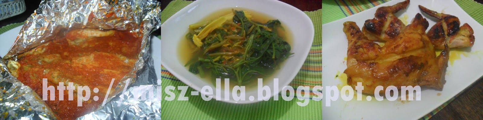 2 Ramadhan ~ Ikan Bakar, Sayur Kangkung dan Ayam Percik 