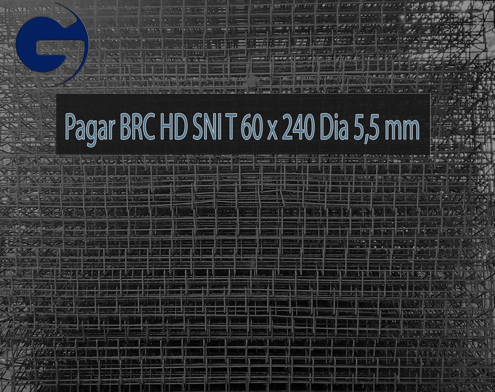 Jual pagar BRC HD SNI T 60 x 240 Dia 5,5 mm