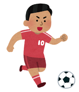 サッカー選手のイラスト（男性・東南アジア人）