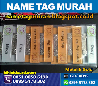 buat name tag murah