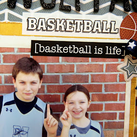 SRM Stickers Blog - Basketball is Life by Shannon - #layout #basketball #sports #stickers