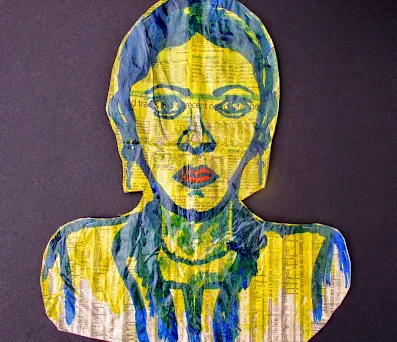 Contemporary Abstract Art Face, by Miabo Enyadike