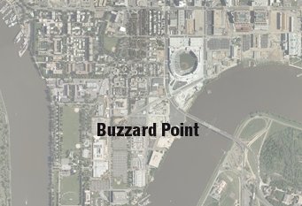 Buzzard Point, Anacostia and Potomac Rivers, Washington DC, Akridge, Douglas Development construction, southwest