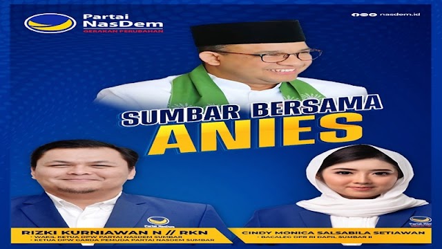 Pastikan Kemenangan Nasdem dan Anies, Cindy Monica Sambangi Sejumlah DPD Nasdem di Sumbar.