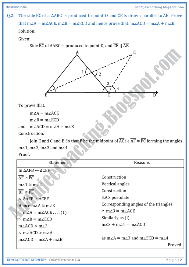 demonstrative-geometry-exercise-12-4-mathematics-10th