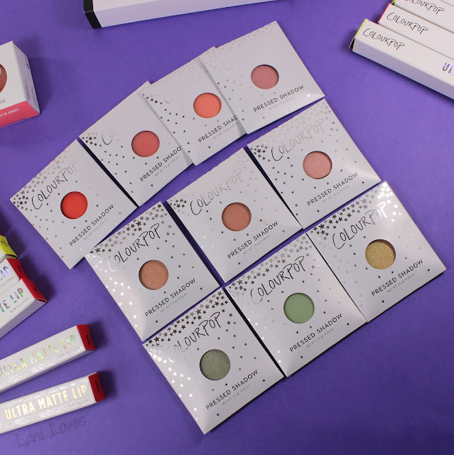 ColourPop Pressed Shadows Swatches & Review