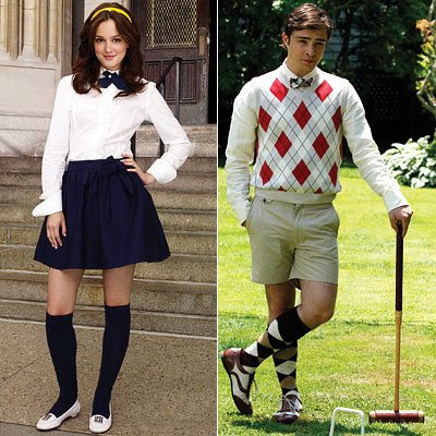 Blair Waldorf or Chuck Bass Very easy to have fun with these outfits