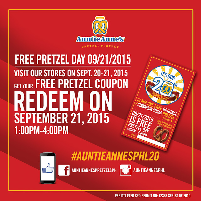 FTW! Blog, Auntie Anne's, pretzels, anniversary promo