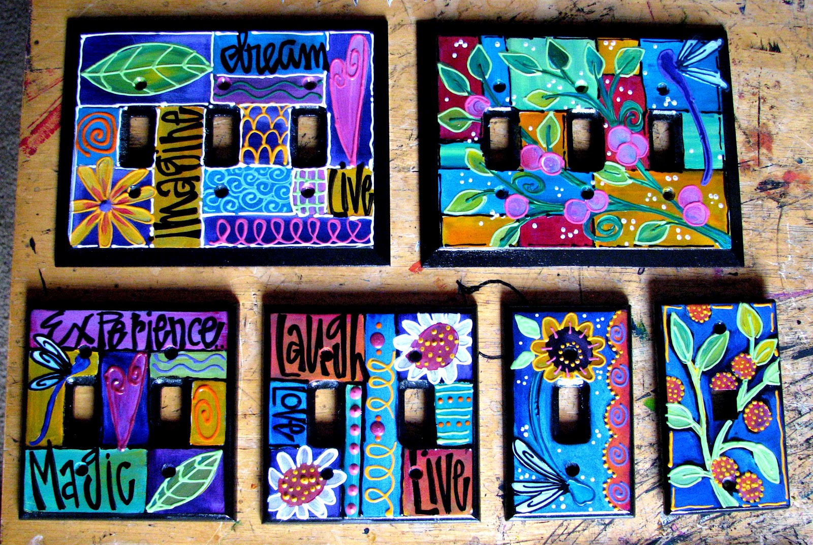 ... by Hand.: Switch Plate Covers can make your room very colorful