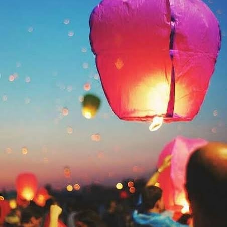 Sky Lanterns DP with Quotes Profile Picture for Facebook