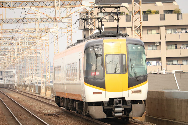 近鉄南大阪線矢田駅16400系ACE 特急吉野行き