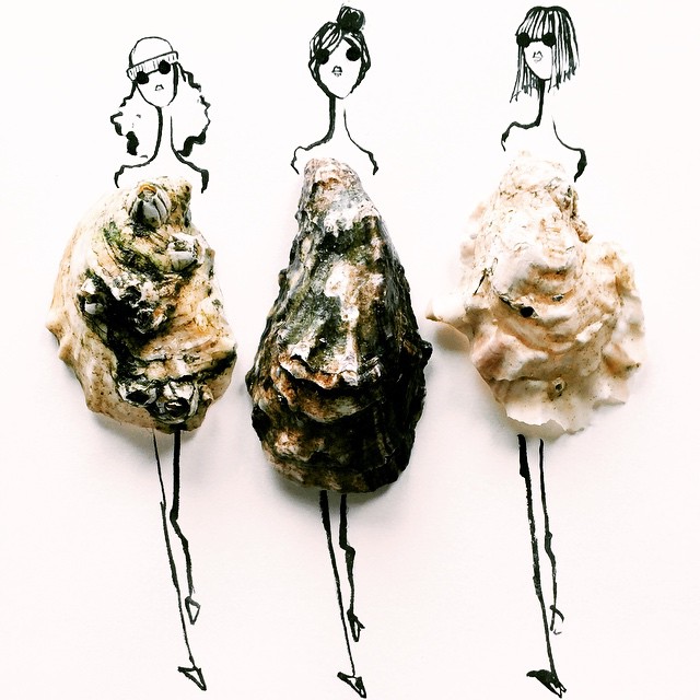 Dress Sketches With Food 