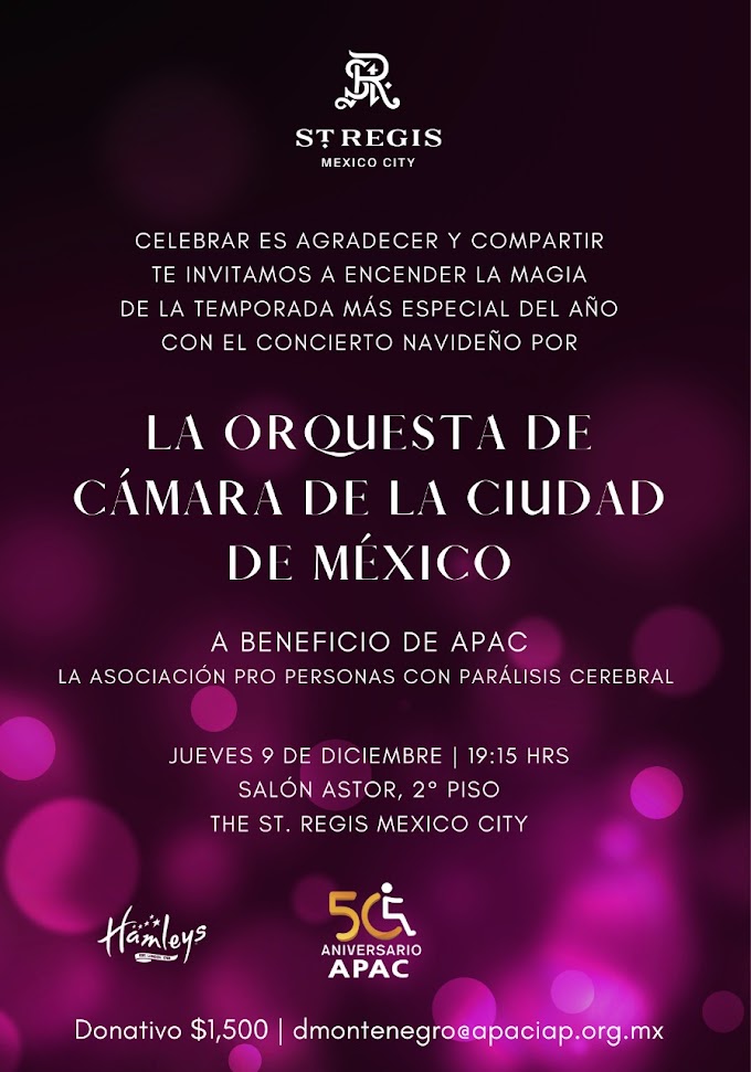 APAC invita a celebrar la temporada de festividades con un concierto navideño a beneficio