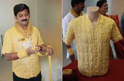 Most expensive shirt made of gold