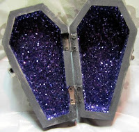 Glittery coffin