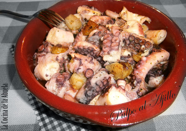 Pulpo al Ajillo.