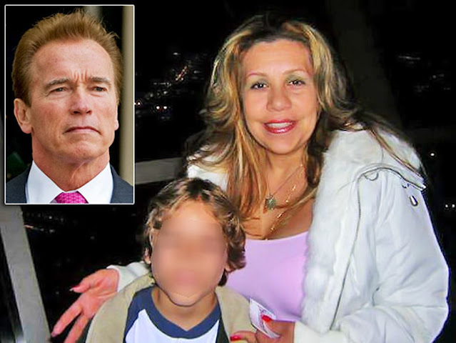 Arnold Schwarzenegger with Mildred Baena