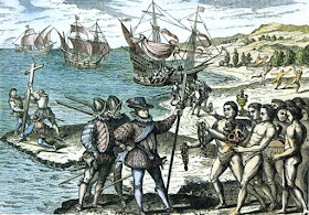 Llegada de Cristobal Colón a América