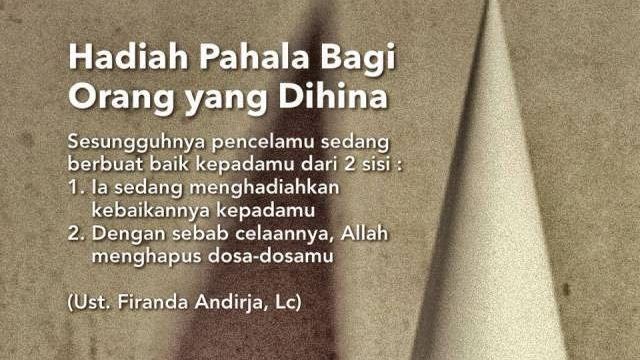 Bagaimana Sebaiknya Sikap Muslim Ketika Dihina  Orang  Lain  