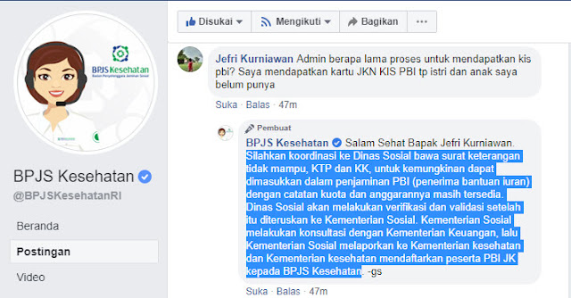 Cara mendaftarkan anak istri menjadi peserta PBI agar memiliki KIS