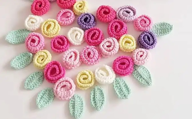 Rosa fácil a crochet