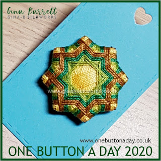 One Button a Day 2020 by Gina Barrett - Day 100 - Intrecciata