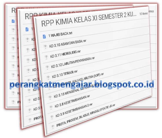 RPP Kimia SMA/SMK kelasXI Semeester 2 kurikulum 2013 terbaru lengkap