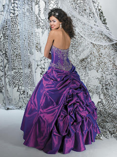 A Lovely Purple Ball Gown