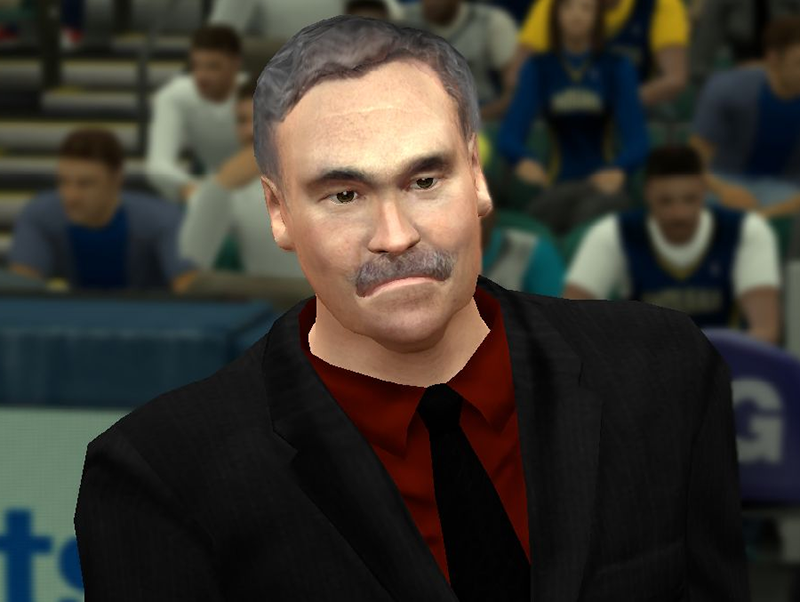 ... cyber face of current Los Angeles Lakers head coach Mike D'Antoni