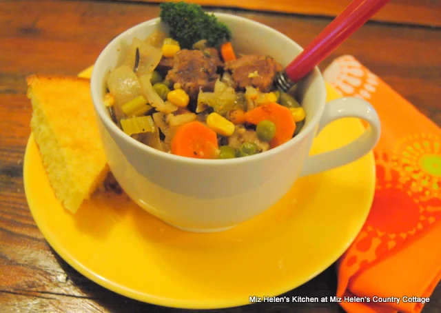 Slow Cooker Vegetable Beef Stew at Miz Helen's Country Cottage