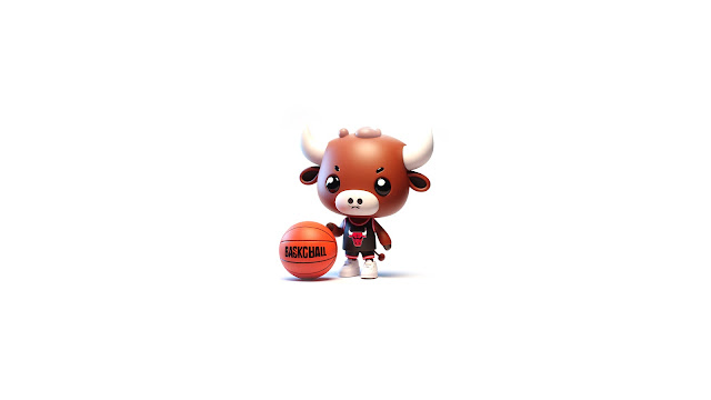 Chicago Bulls 3D Cute Bull Mascot HD Wallpaper