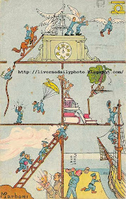 Vintage postcard, Accademia Navale, Naval Academy, Livorno