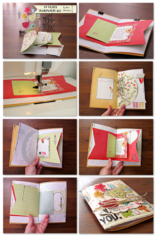 kim watson ★ design ★ papercraft Mini album + Tutorial