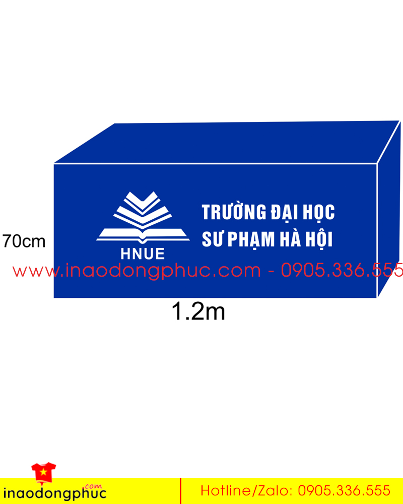 In khăn trải bàn Trường đại học sư phạm Hà Nội