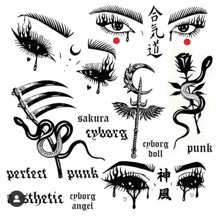 Plantillas de tatuaajes EMO