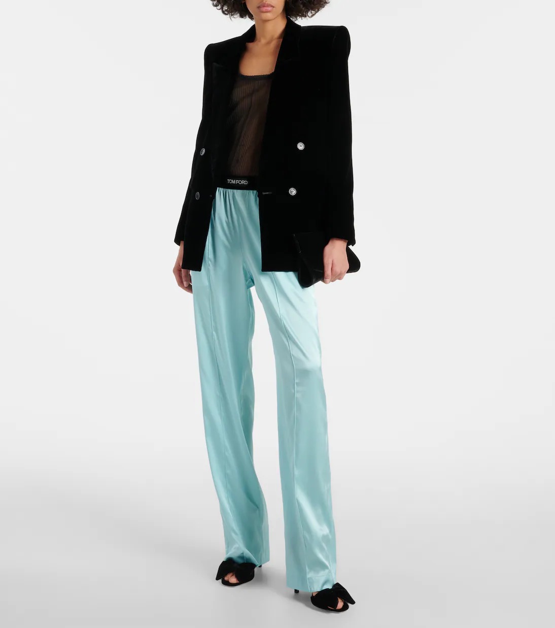 TOM FORD Silk-blend satin pajama pants