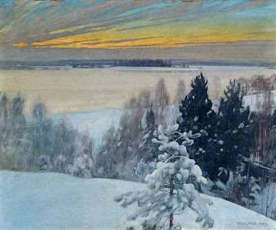 Pekka Halonen : paysage d'hiver