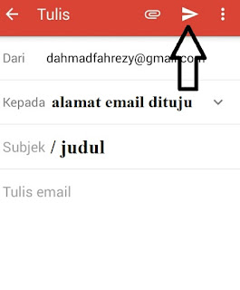 cara mengirim email lewat gmail di android