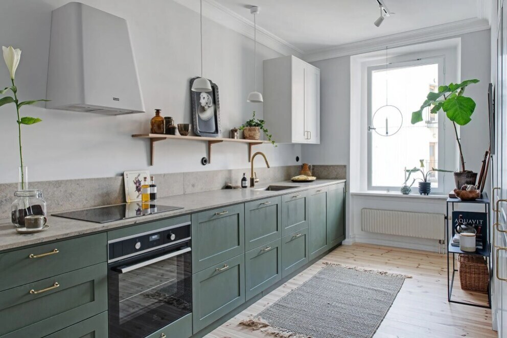 Cucina Verde salvia: colore che arreda con eleganza una casa in stile scandinavo